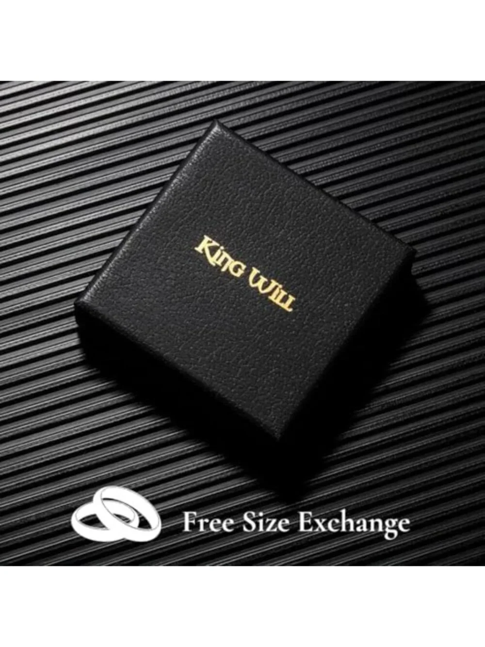 Stainless Steel Men's Wedding Ring with Lord's Prayer & Cross, Comfort Fit Band